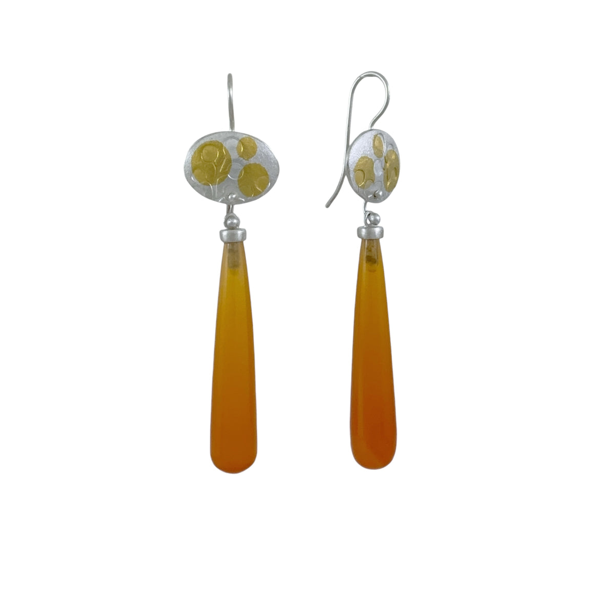 Wattle Carnelian Drop Earrings - Robin Wells