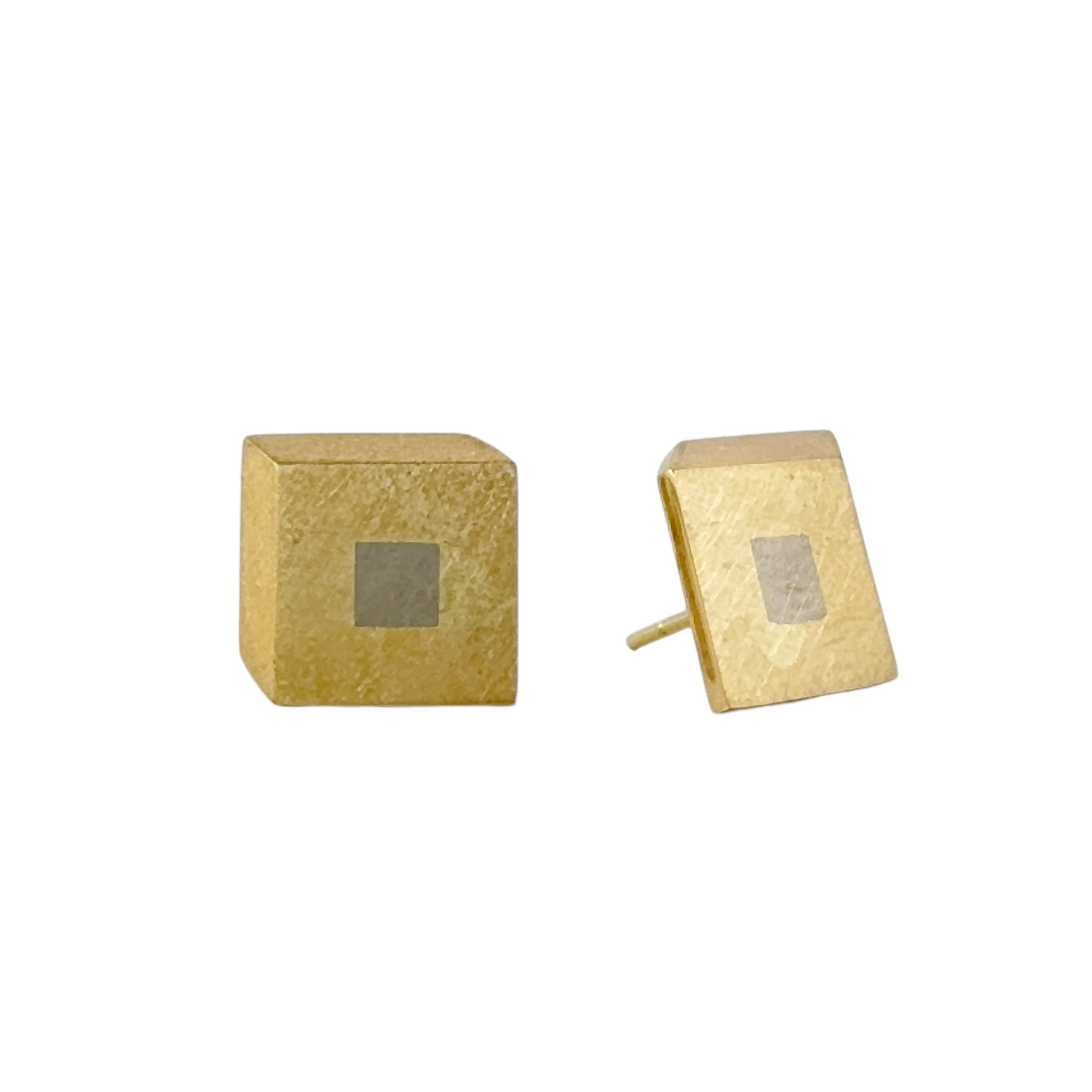 Married Metal Squares Studs - Melanie Ihnen