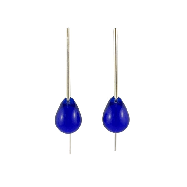 Agatha Dark Blue Earrings - Lisa Jose