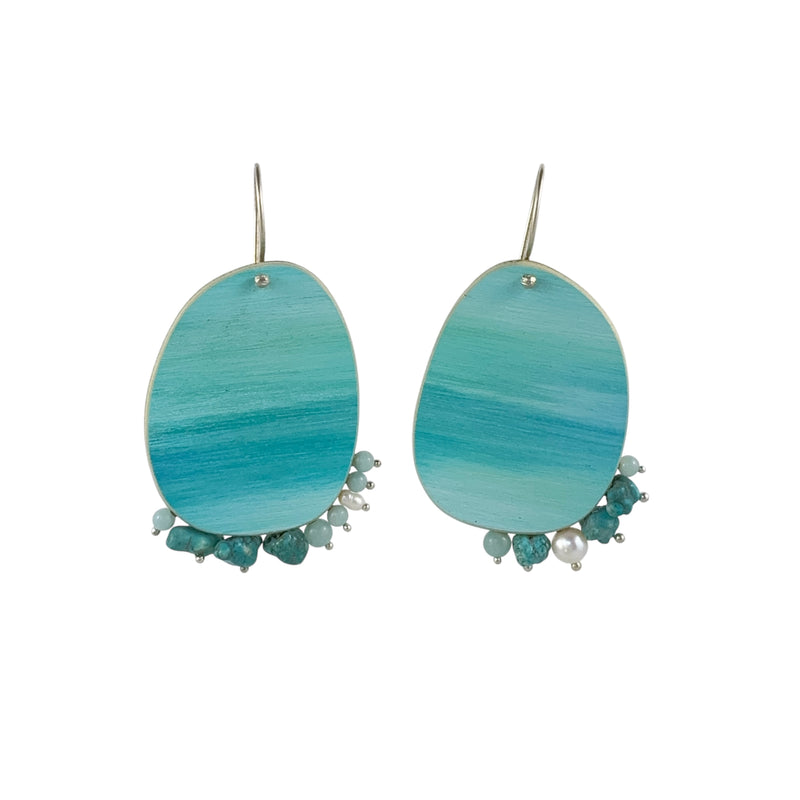 Landlines 'Blue Sky' Earrings - Melinda Young