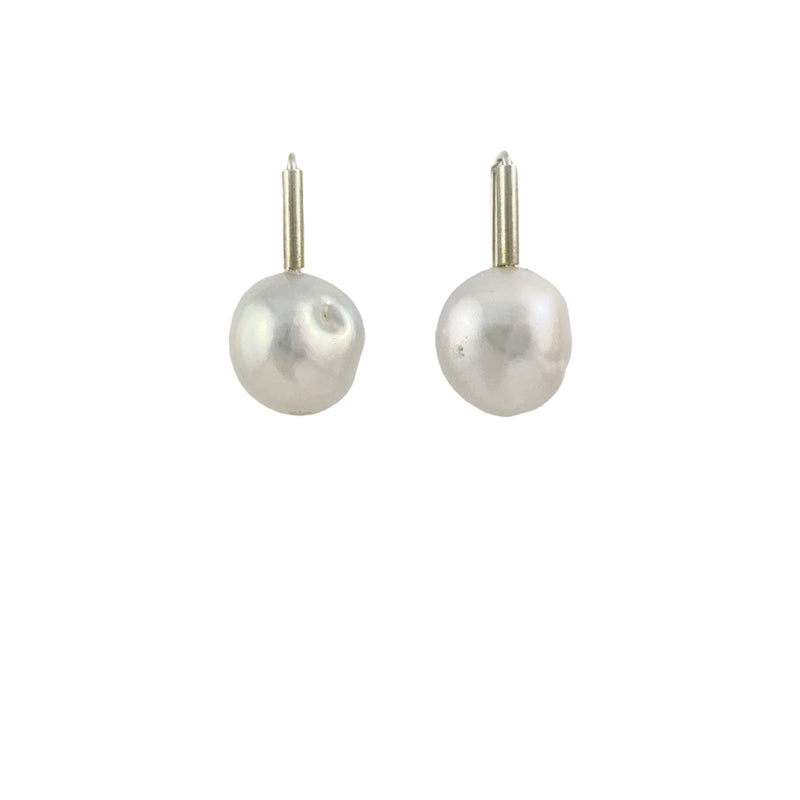Single Pearl Stick Earrings - Ari Athans
