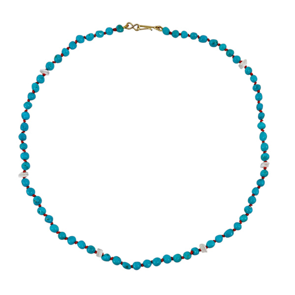 Turquoise & Moonstone Necklace - Julia Stora