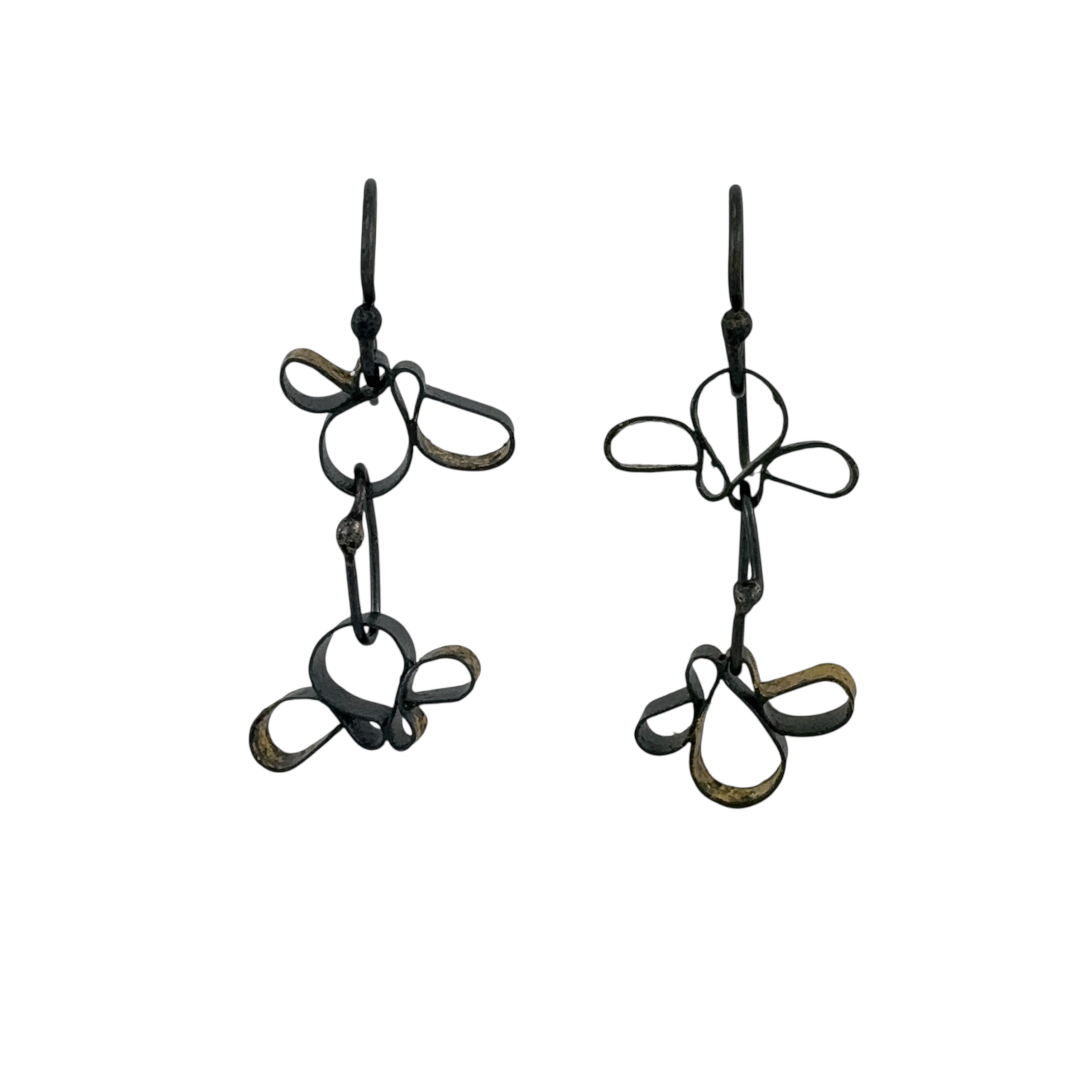Peony Bud 2 Drop Earrings - Yuko Fujita