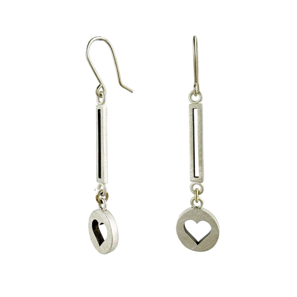 Heart Drop Earrings - Kate Alterio