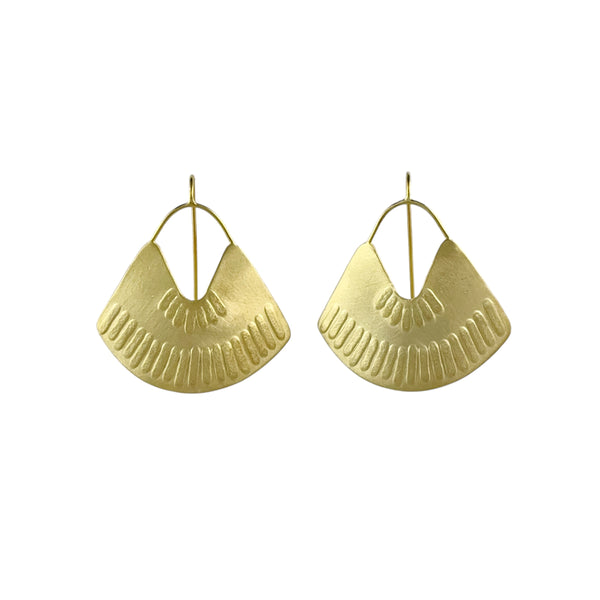 Ruby City Gold Earrings - Milly Thomas