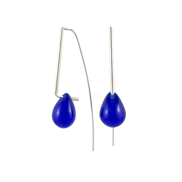 Agatha Dark Blue Earrings - Lisa Jose