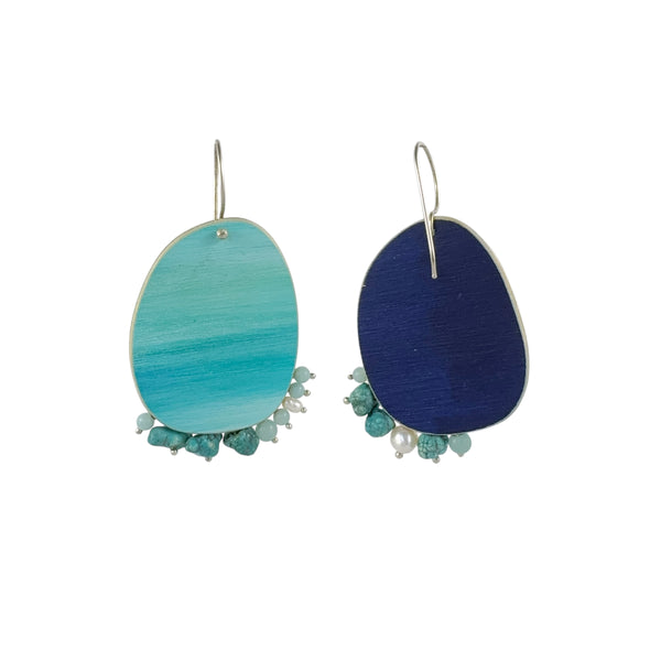 Landlines 'Blue Sky' Earrings - Melinda Young