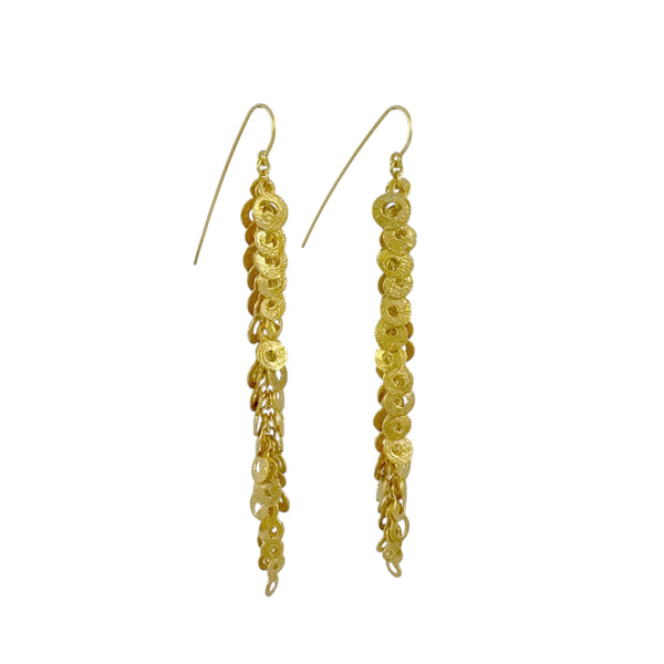 Melt and Fuse Goddess Long Earrings  - Virginia Sprague