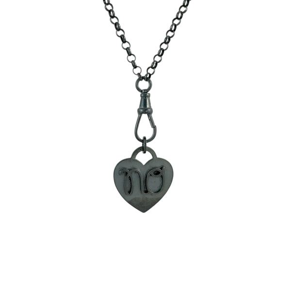 No Heart Charm Necklace -  Erica Bello