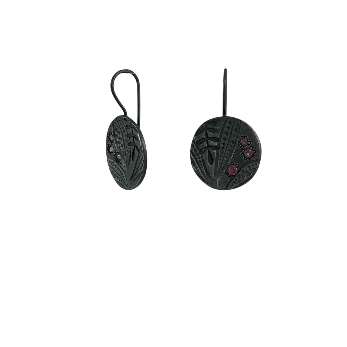 Foliage Imprint Earrings - Robin Wells