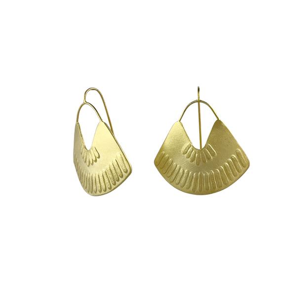 Ruby City Gold Earrings - Milly Thomas