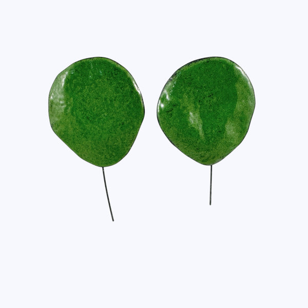 Happa Money Plant Earrings - Kaoru Rogers