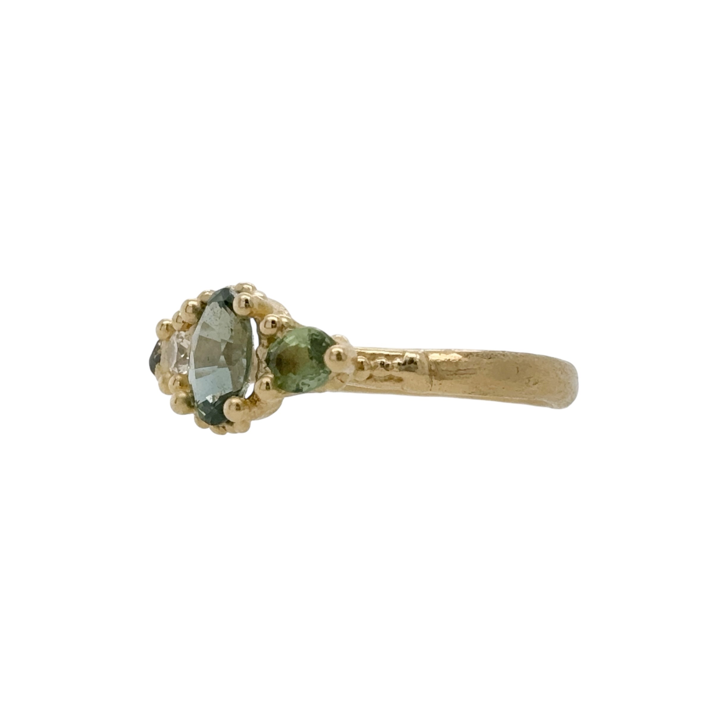 Four Stone Sapphire Ring with Granules - Ruth Tomlinson