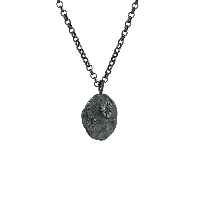 Beachcomber 'Coral Imprint' Oxidised Silver Necklace - Melinda Young