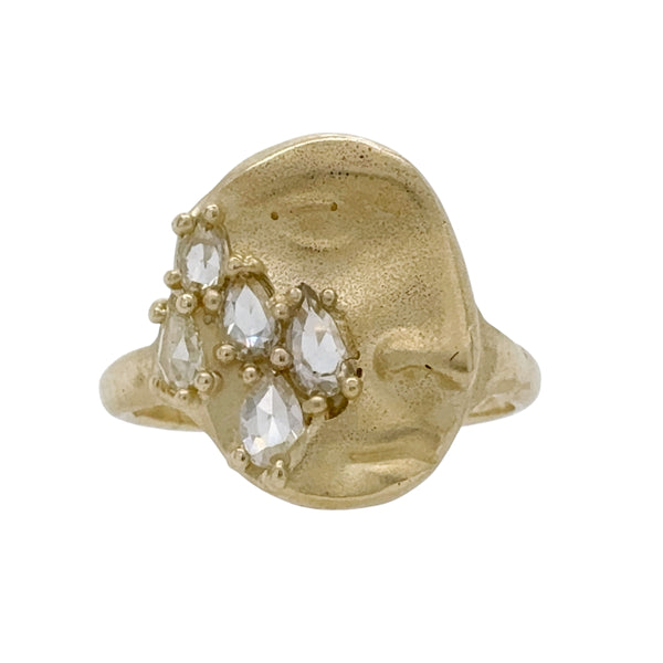 Diamond Tears Gold Ring - Atelier Narce