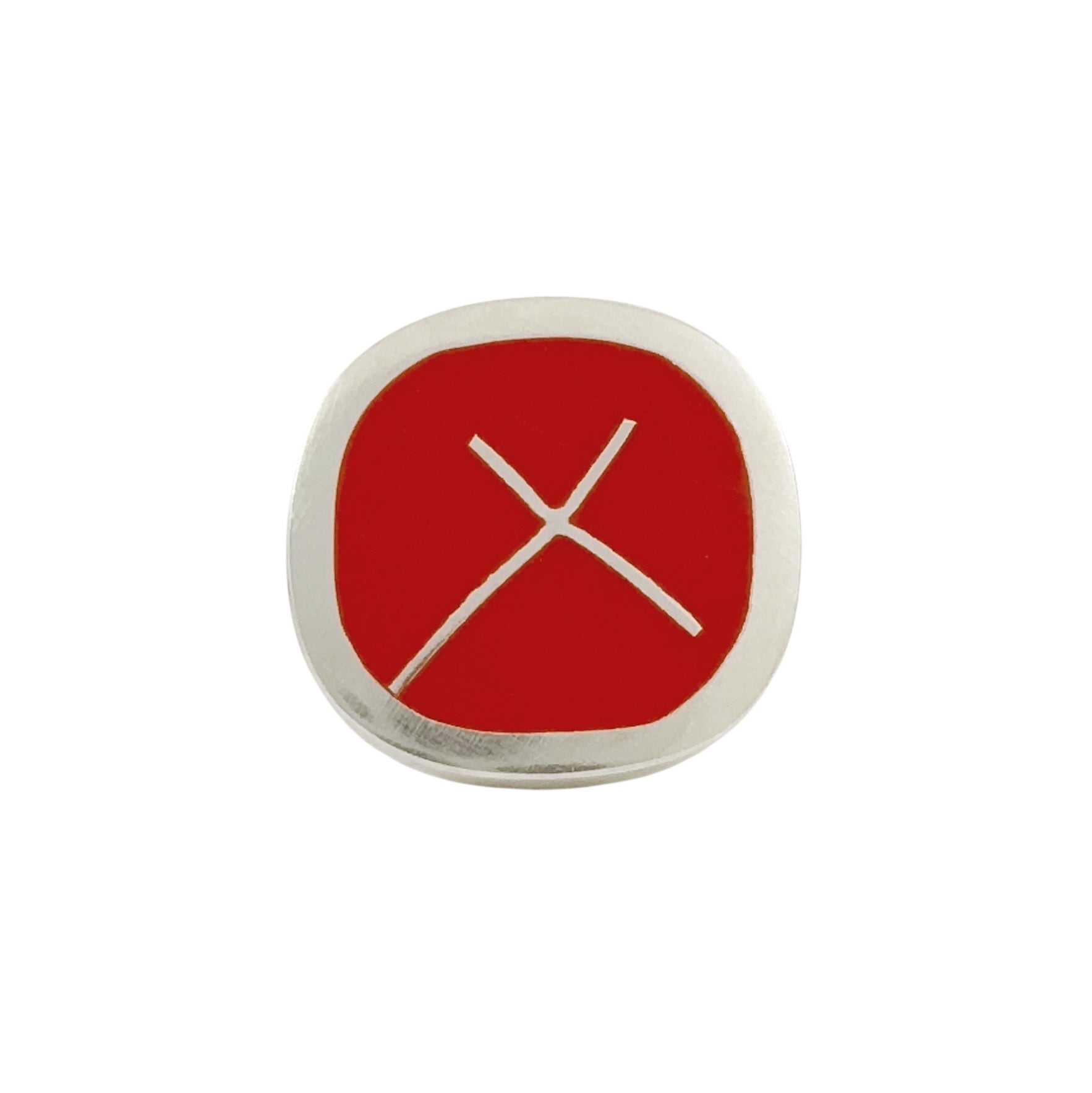Orange X Ring - Christine Battocchio
