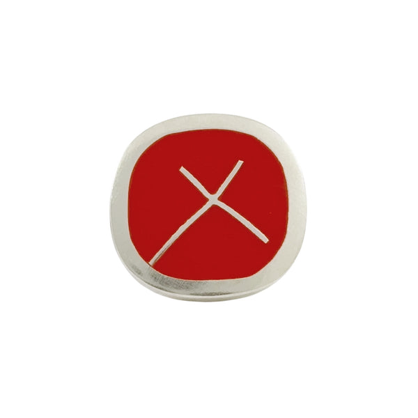 Orange X Ring - Christine Battocchio