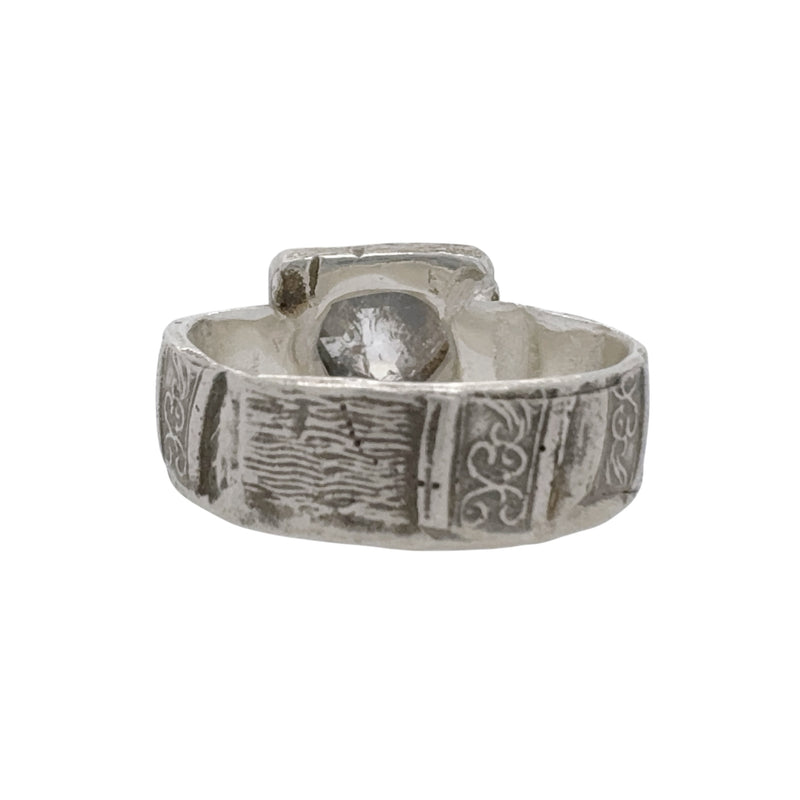 Silver Ring with Diamond - Atelier Narce