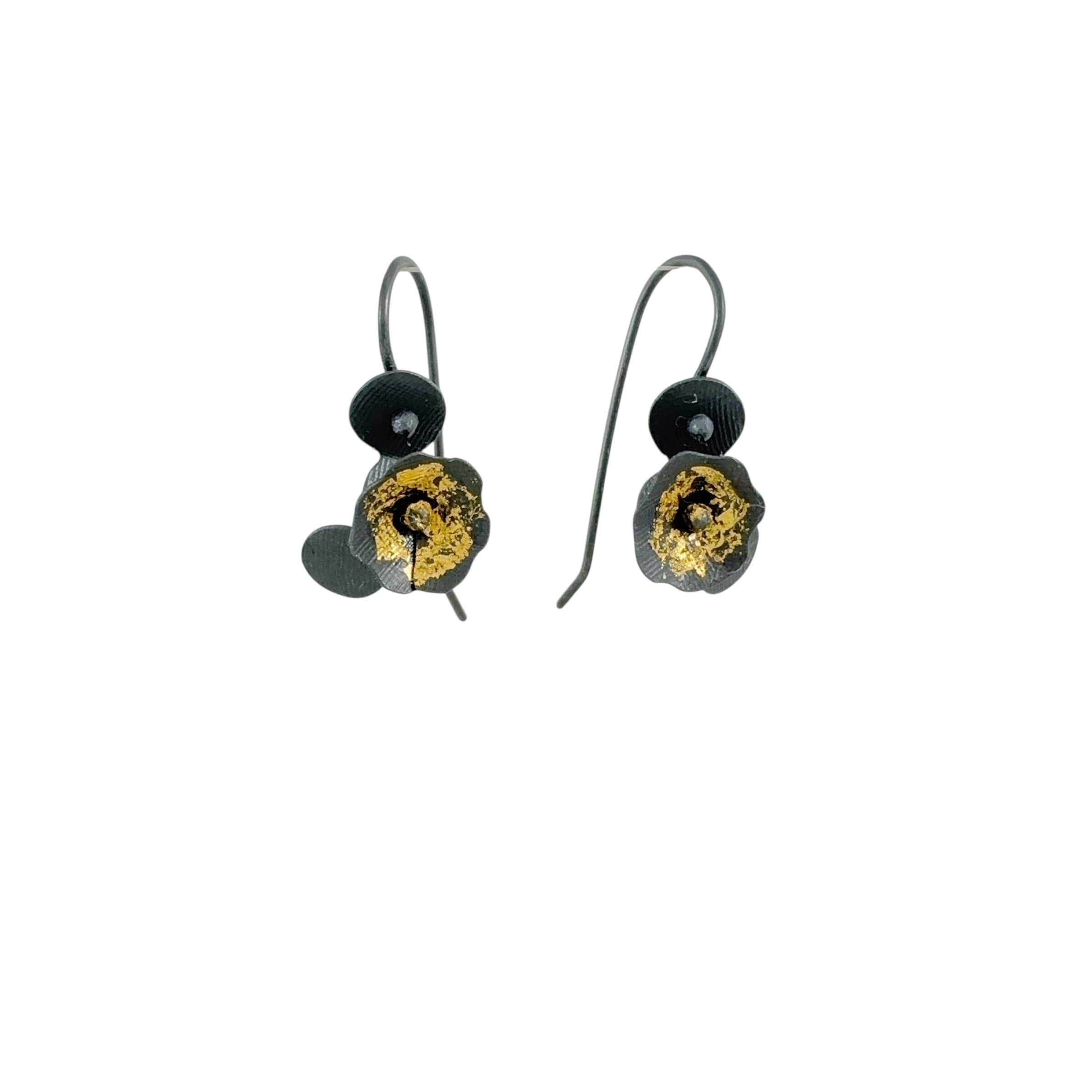Waxflower Oxidised Hooks - Yuko Fujita