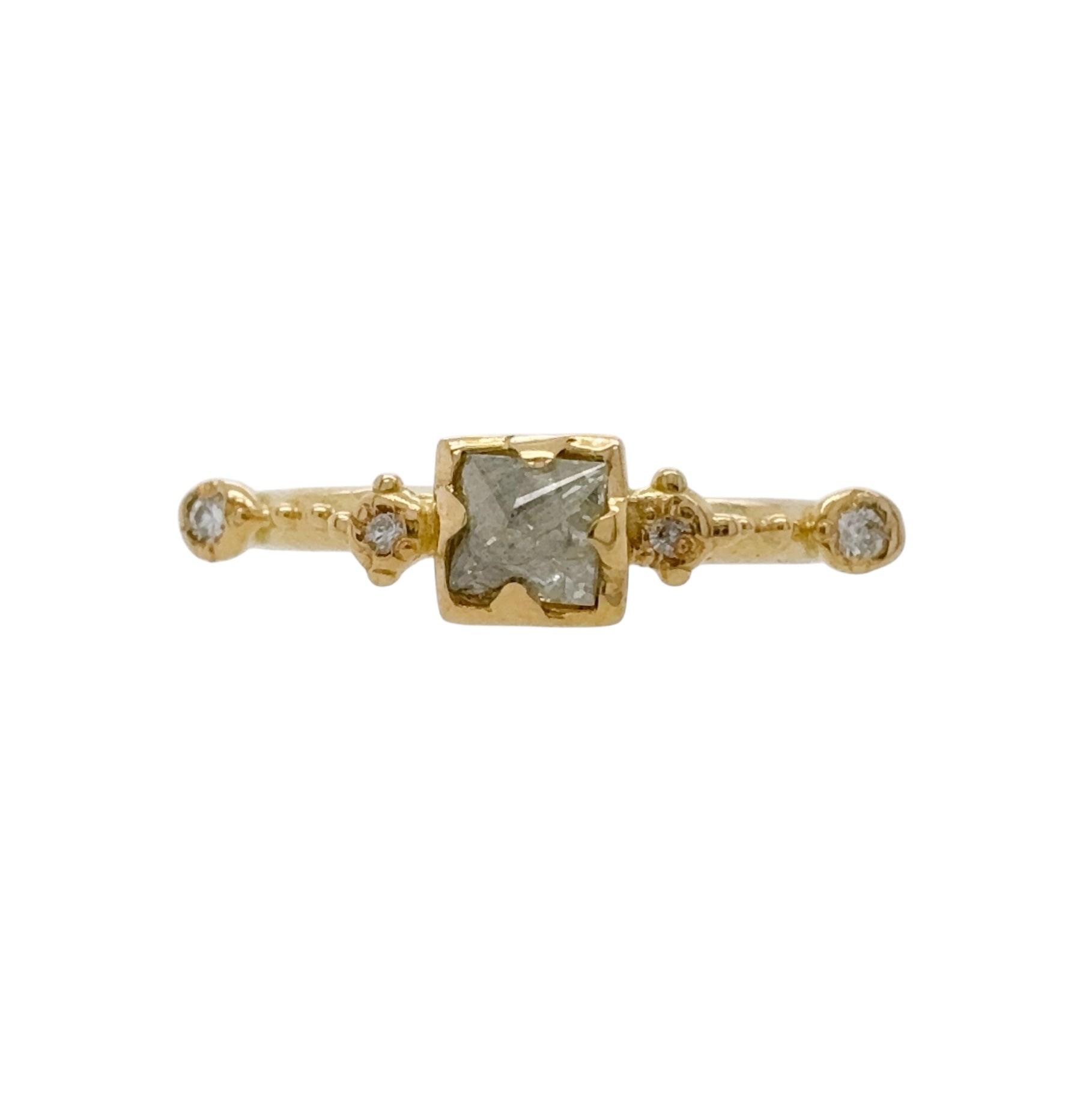 Square Diamond Ring - Rusty Thought
