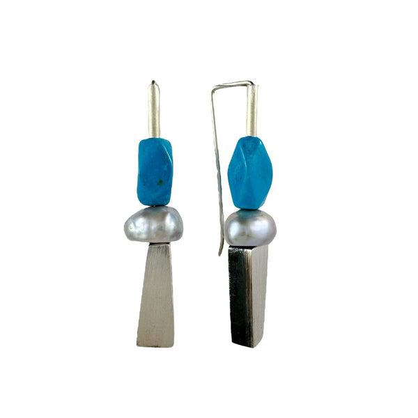 Turquoise Shard Earrings - Ari Athans