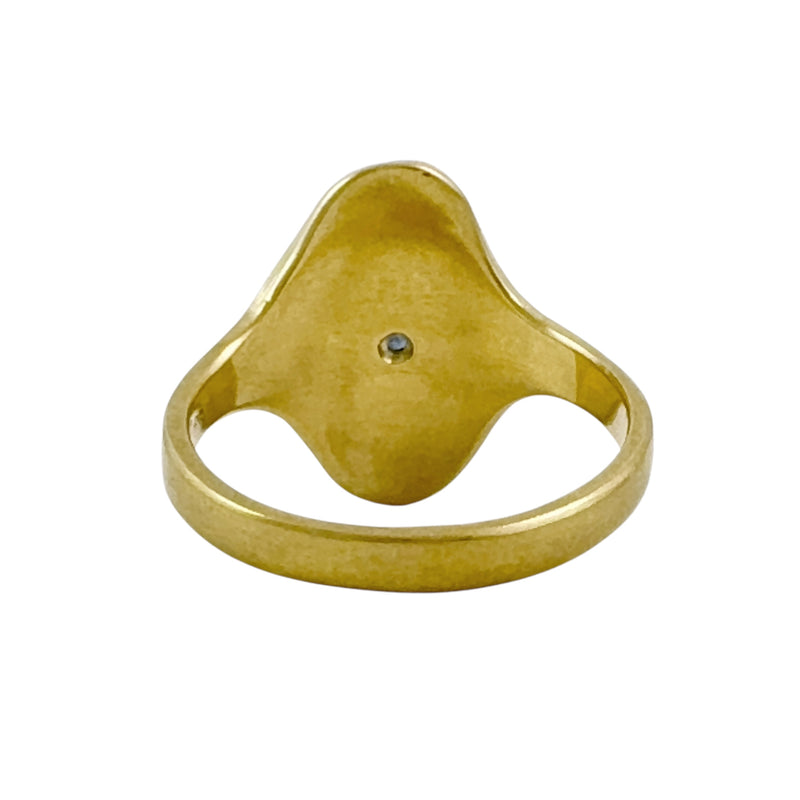 Gold & Sapphire Signet Ring - Nina Baker