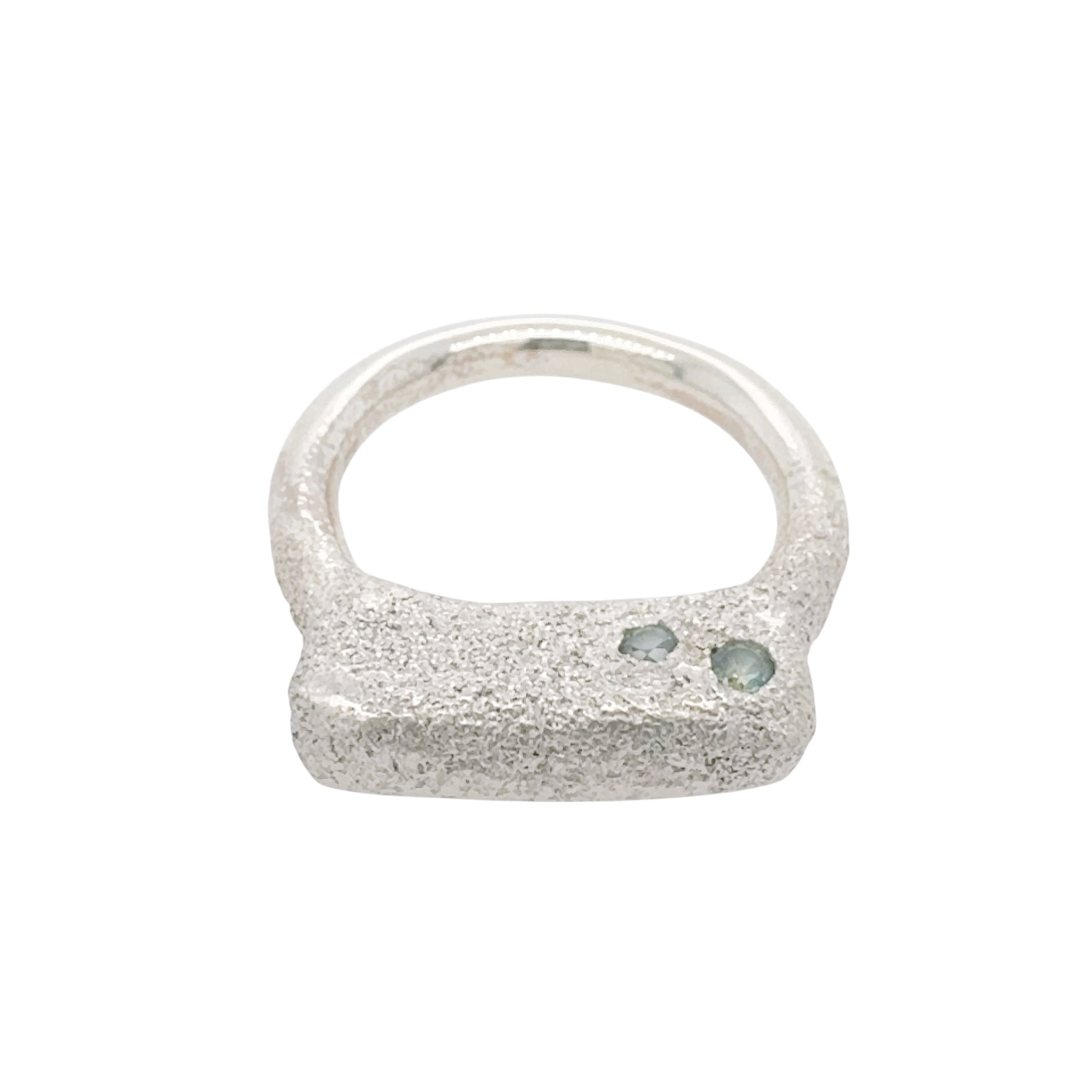 Unearthed Silver & Sapphire Ring  - Virginia Sprague