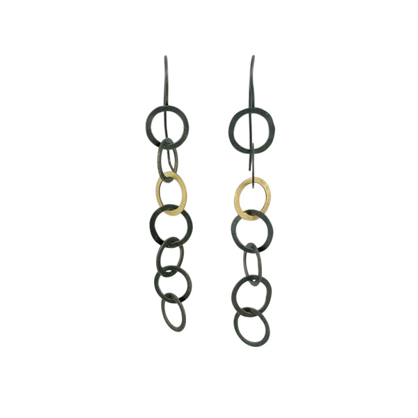 Lucky Seven Link Medium Earrings - Kaoru Rogers