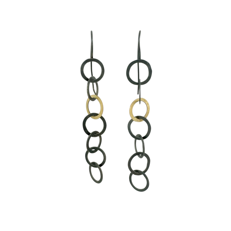 Lucky Seven Link Medium Earrings - Kaoru Rogers