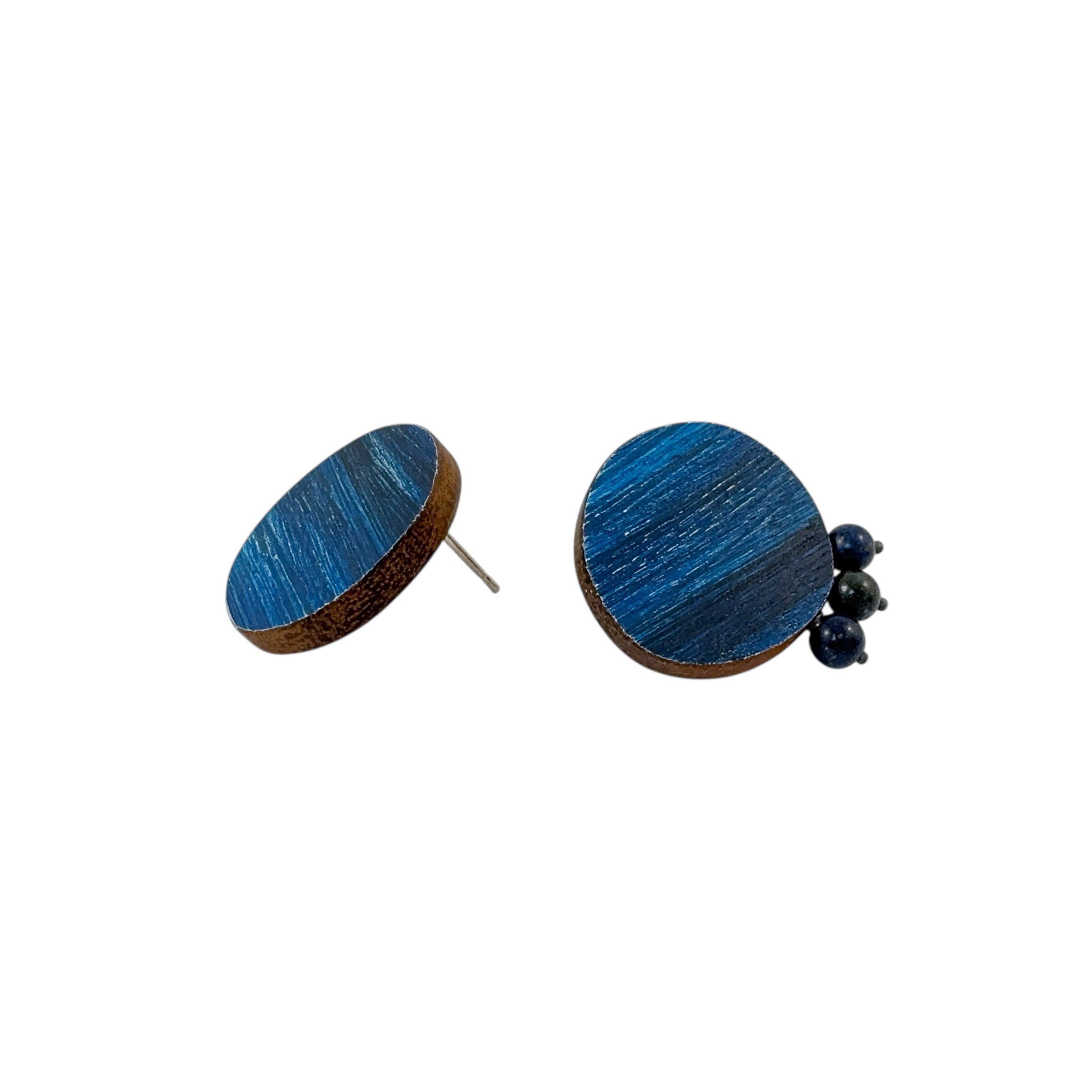 Landlines 'Midnight' Studs - Melinda Young