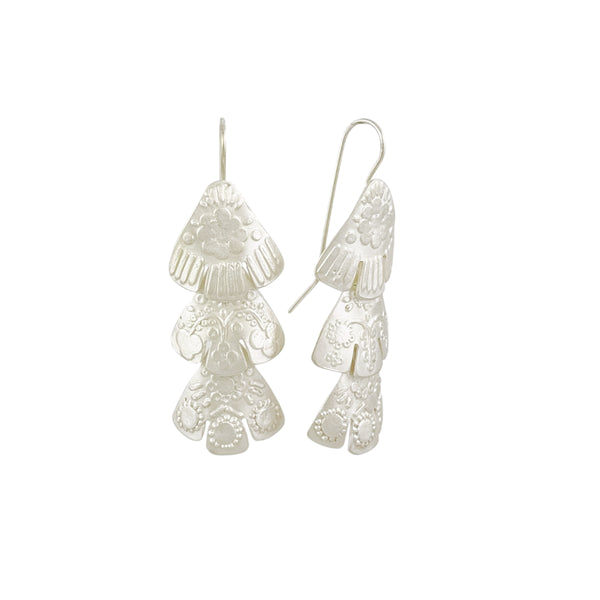 Swallow Sings Hope Earrings (3 tier) - Milly Thomas