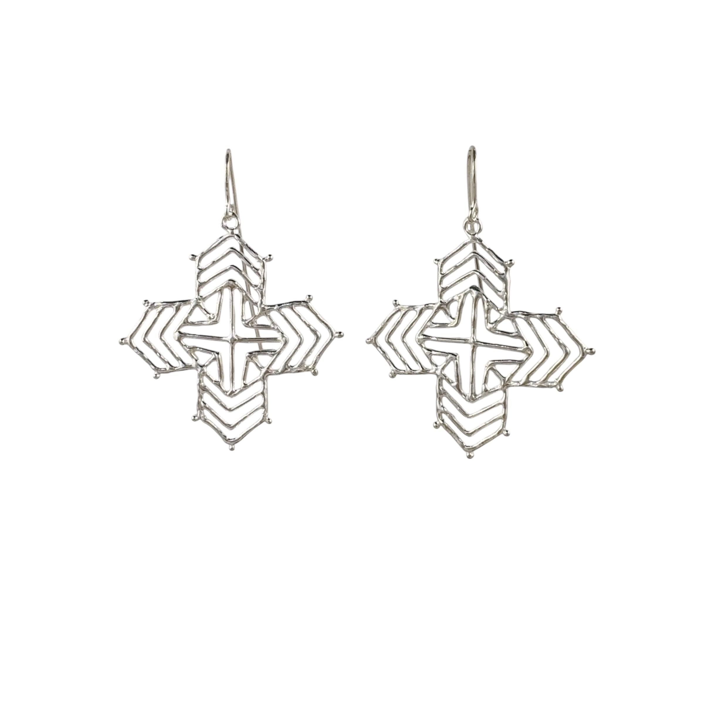 Geo Drop Theodora Earrings - Anna Vlahos