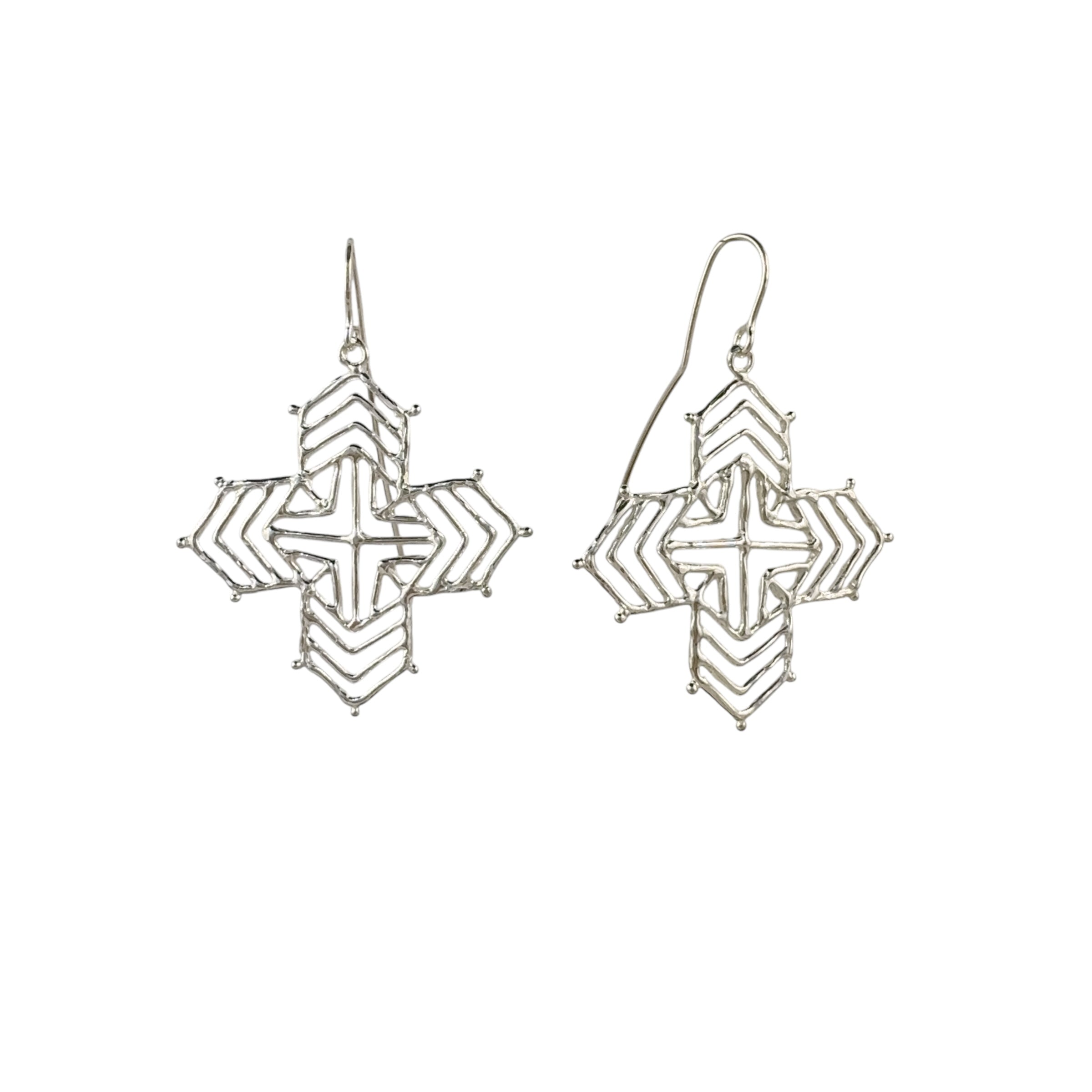 Geo Drop Theodora Earrings - Anna Vlahos