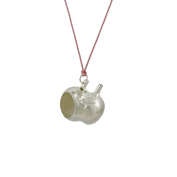 Lucky Heart Tama Silver Necklace - Anna Vlahos