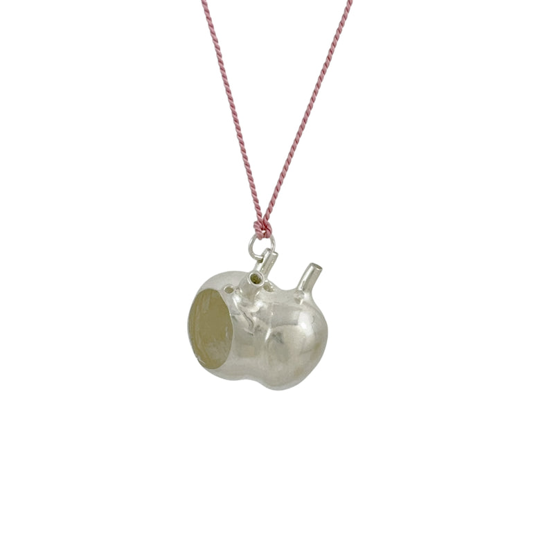 Lucky Heart Tama Silver Necklace - Anna Vlahos