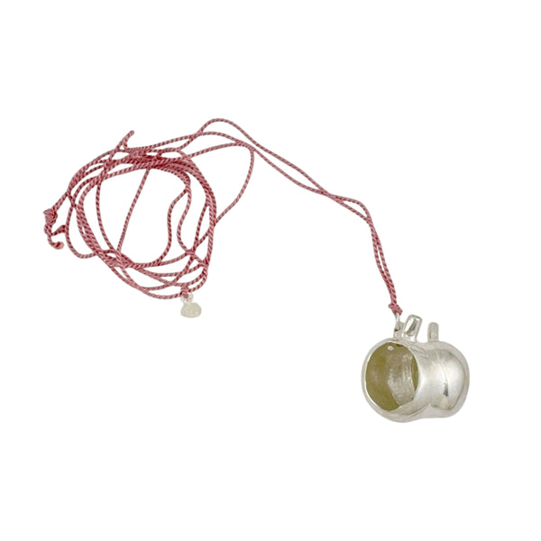 Lucky Heart Tama Silver Necklace - Anna Vlahos