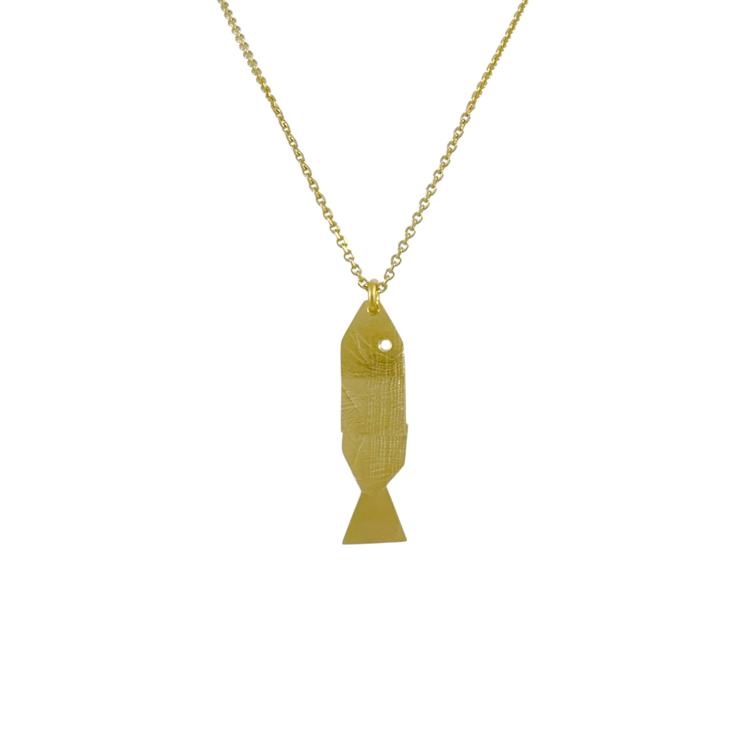 Gold Fish Necklace - Cynthia Nge