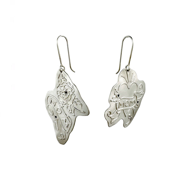 I Love U Mom Earrings - Milly Thomas