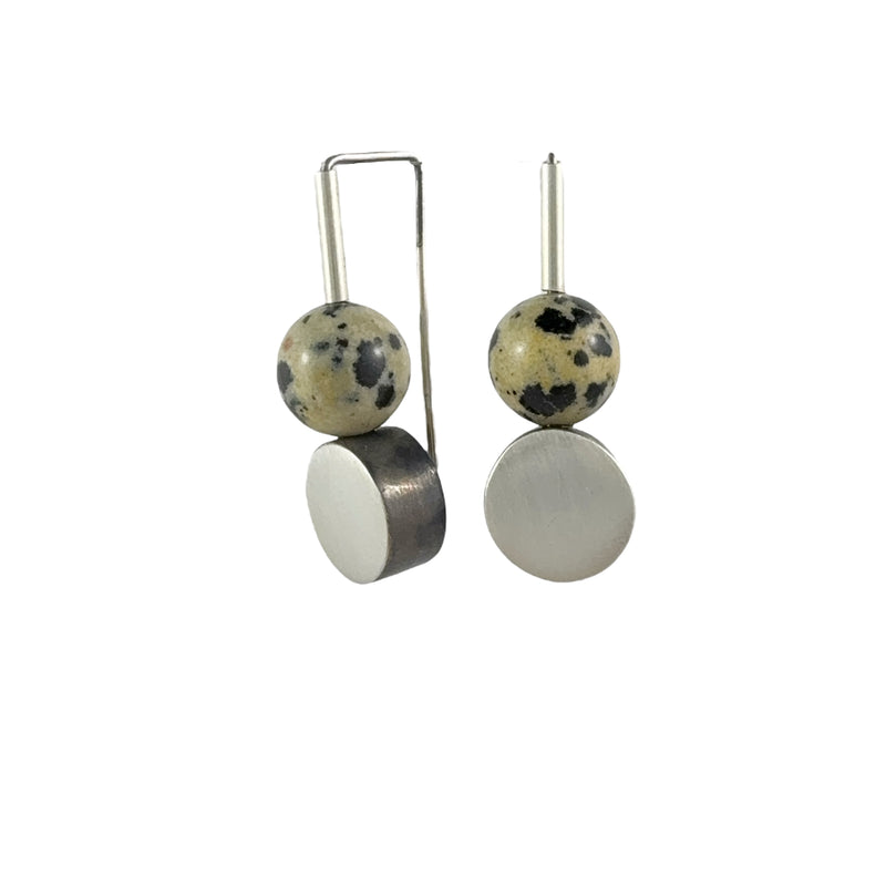 Spotted Jasper Drop Earrings - Ari Athans