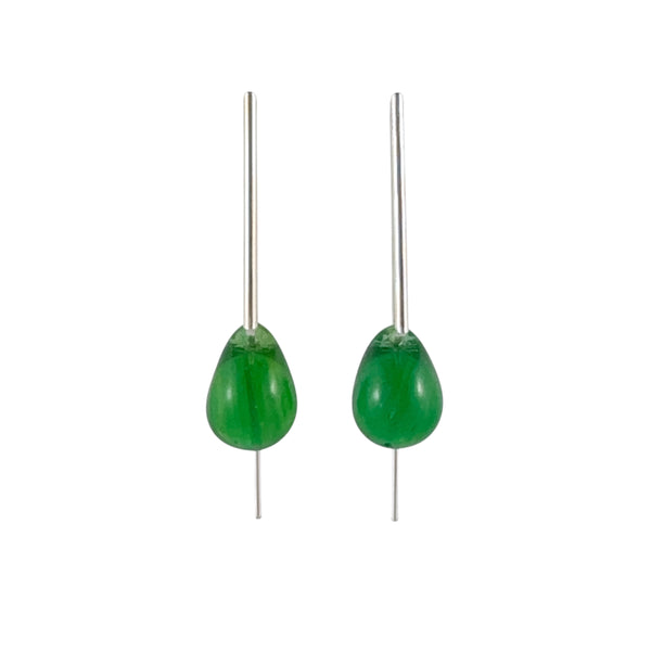 Agatha Dark Green Earrings - Lisa Jose