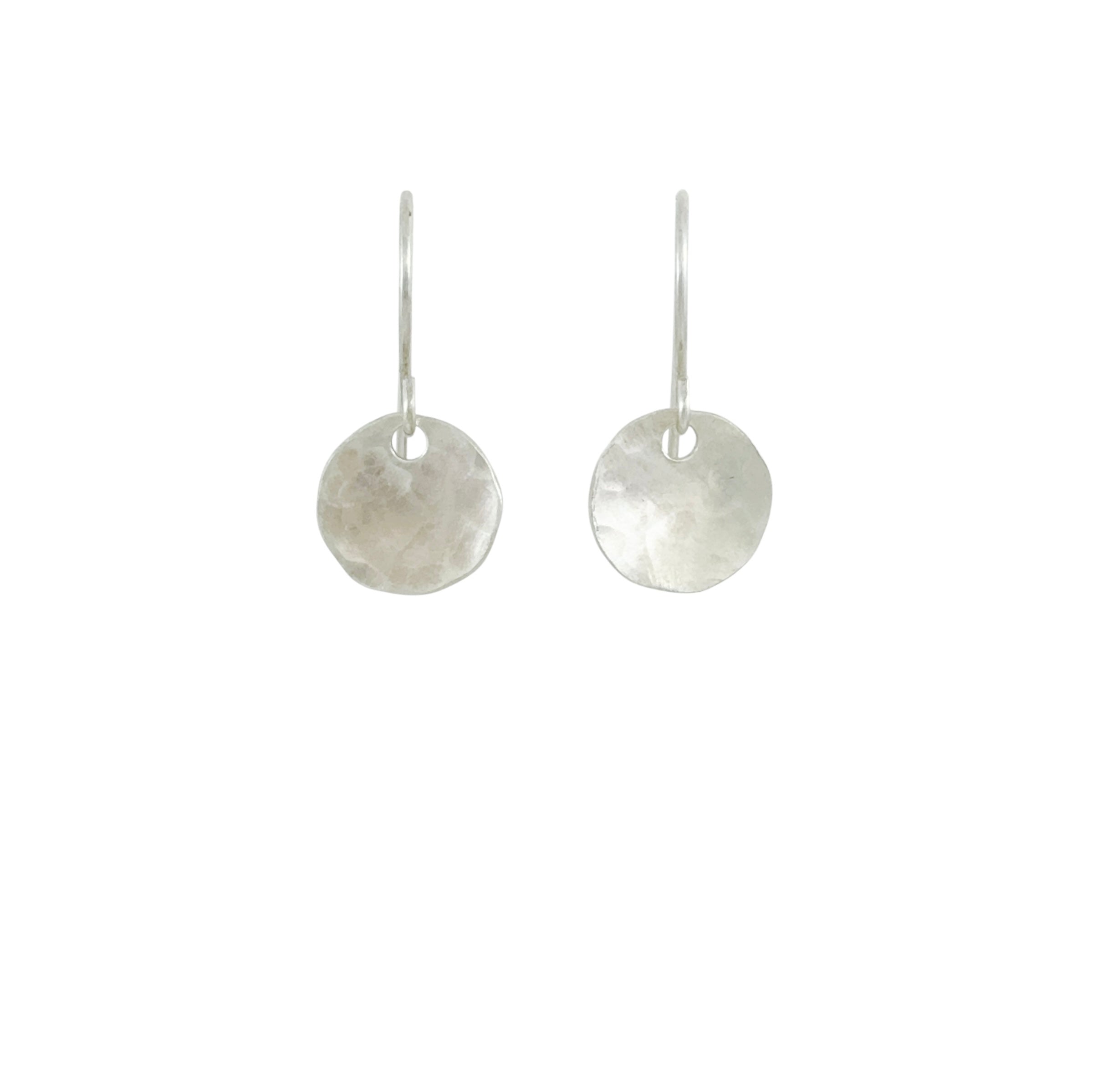 Hammered Disc Earrings - Xanthe Alys