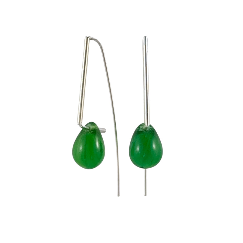 Agatha Dark Green Earrings - Lisa Jose