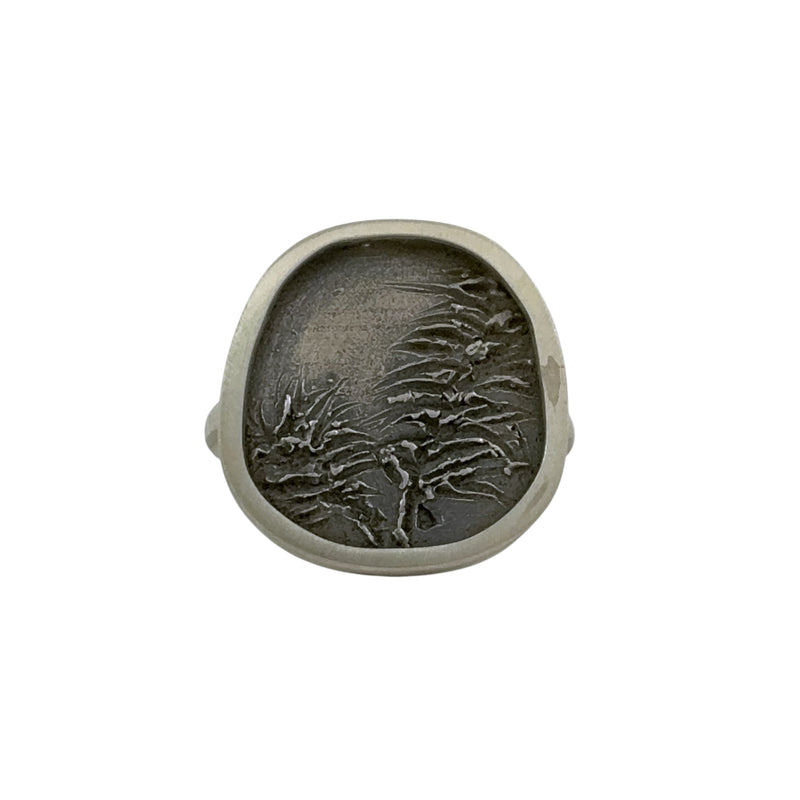 Forrest Detail Silver Ring - Christine Battochio