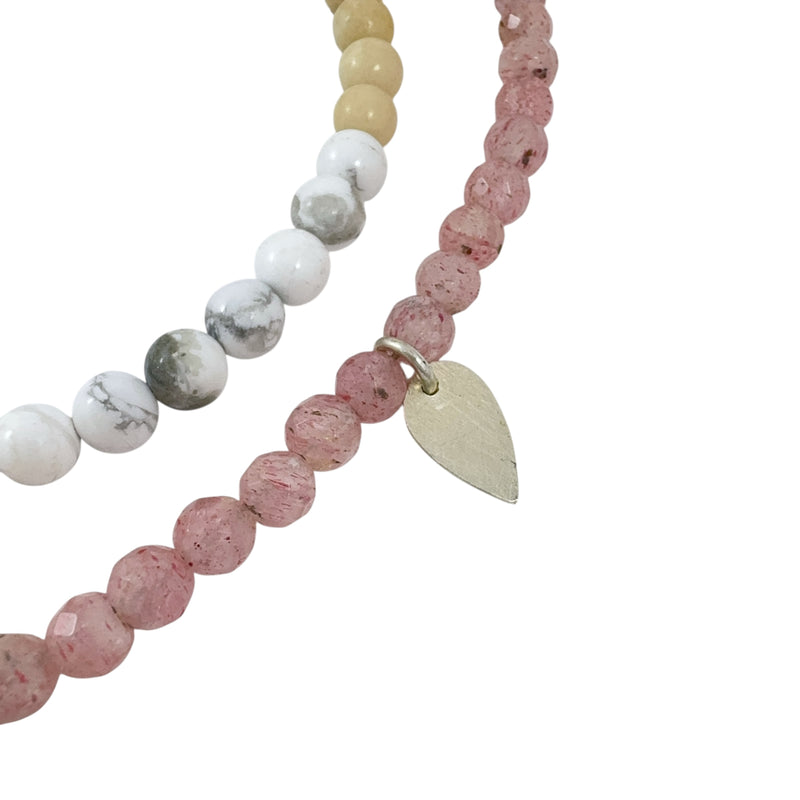 Silver & Mixed Mineral Neckpiece - Ari Athans