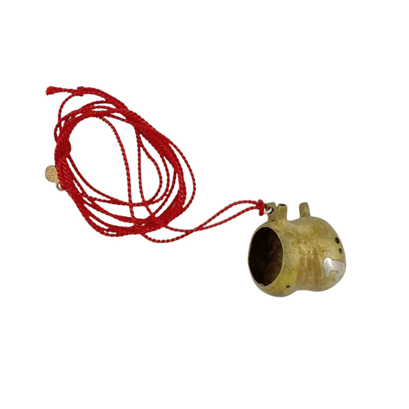 Lucky Heart Tama Brass & Silver Necklace - Anna Vlahos