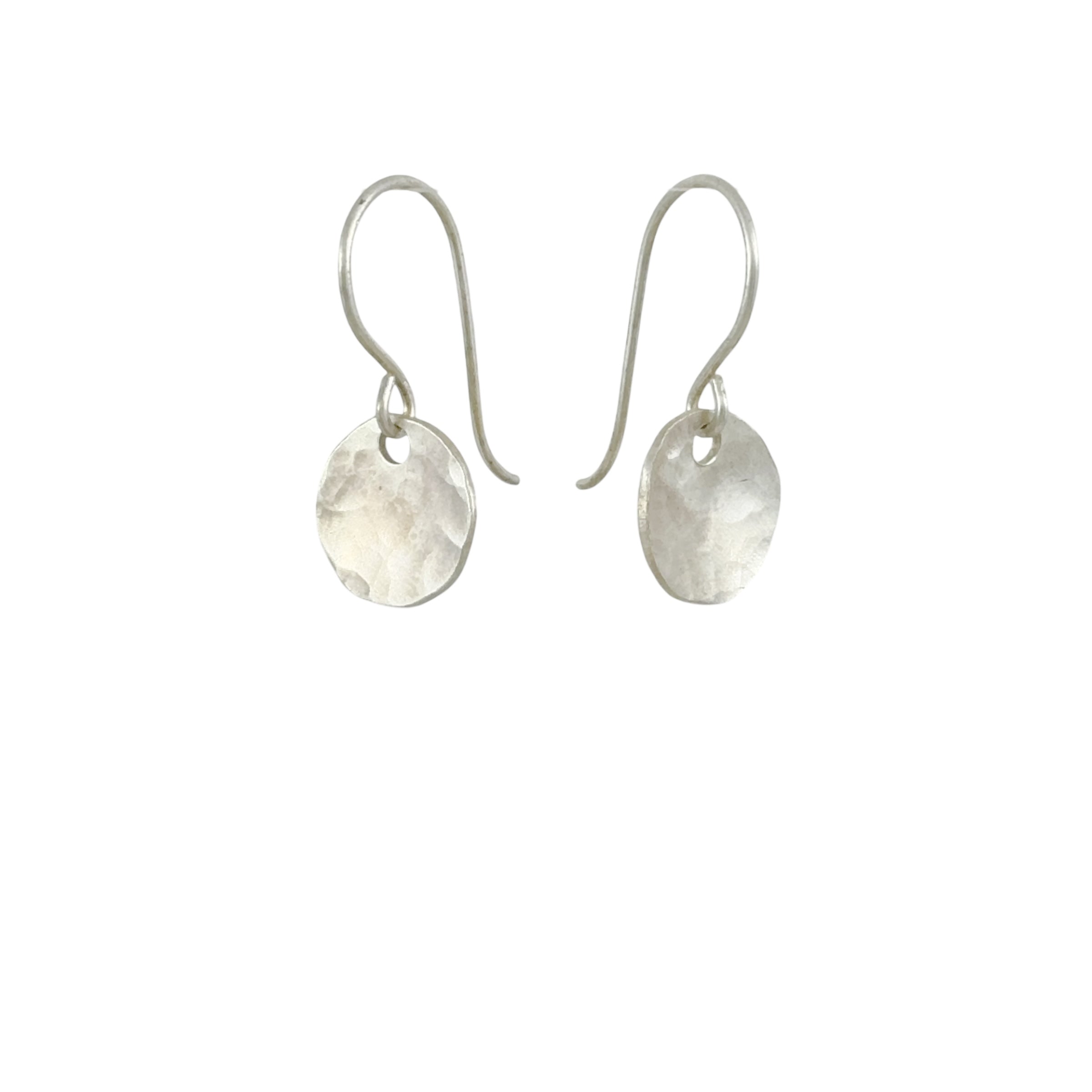 Hammered Disc Earrings - Xanthe Alys