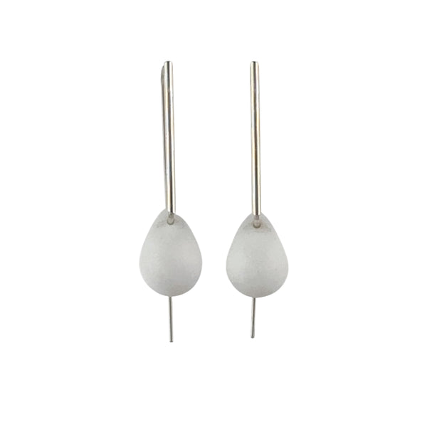 Agatha White Earrings - Lisa Jose