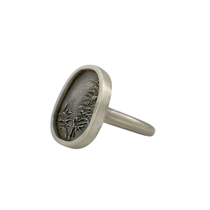 Forrest Detail Silver Ring - Christine Battochio