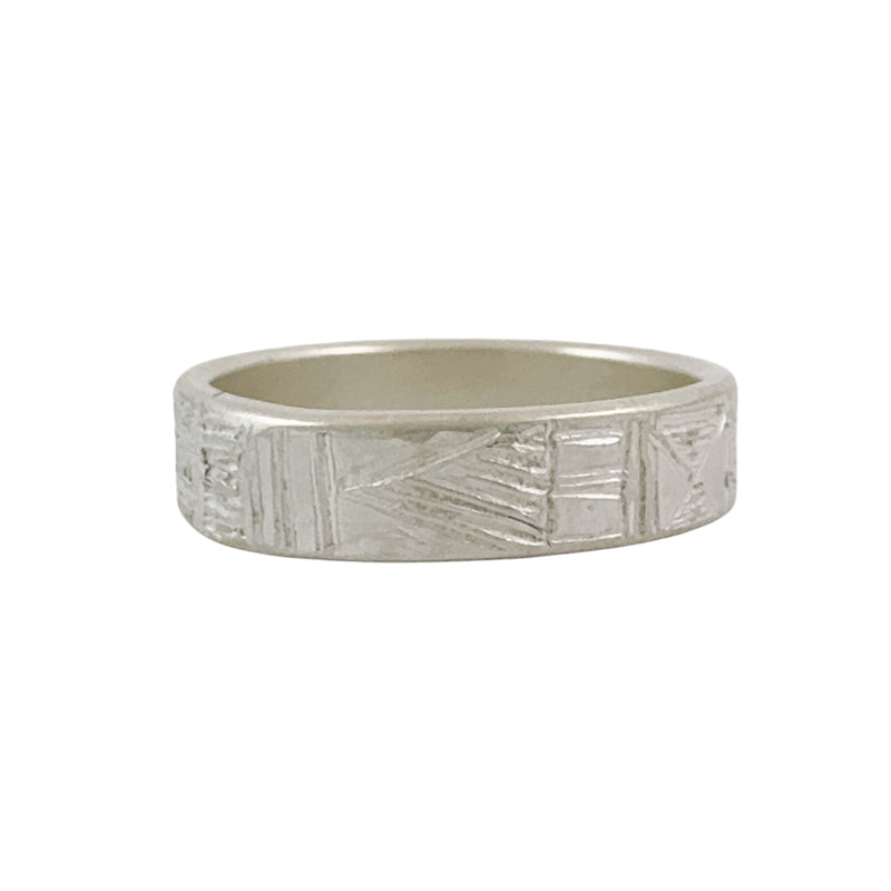 Mystic Capers Patterned Band Ring - Nina Baker