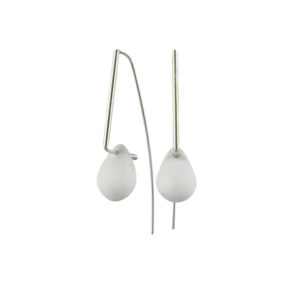 Agatha White Earrings - Lisa Jose